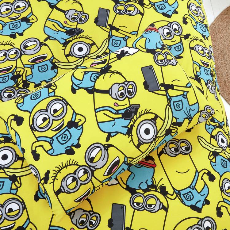 Minions kids bedding set yellow blue single (British brand)