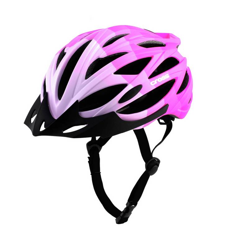 Cross Kids Bike Helmet Pink 55-58cm - British product