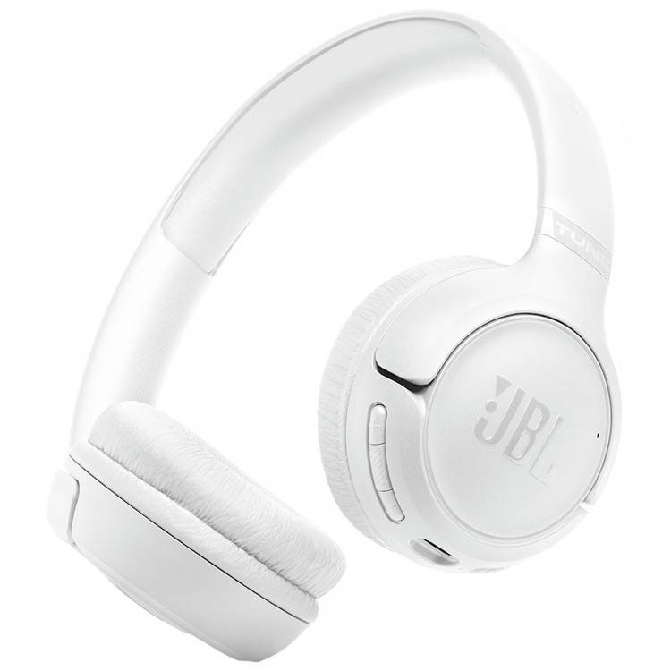 JBL Tune 530BT on-ear Bluetooth headphones white - British product