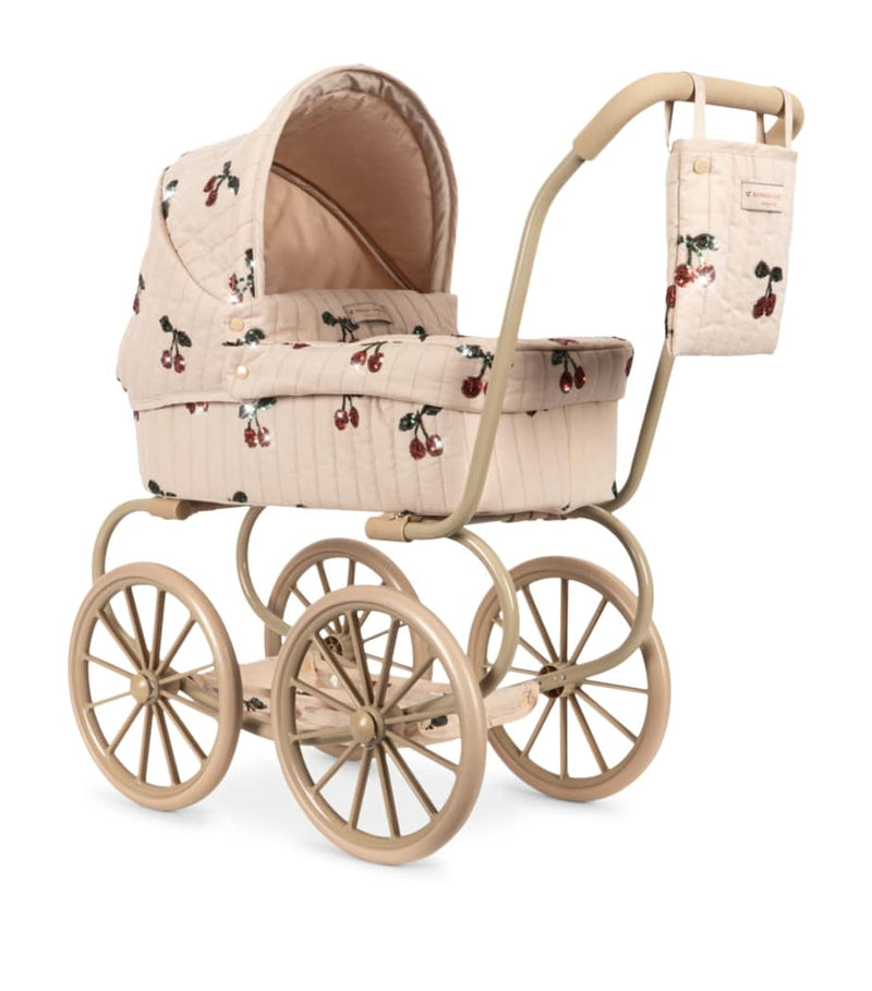 Konges Slojd sequinned Minnie doll pram, imported from the UK
