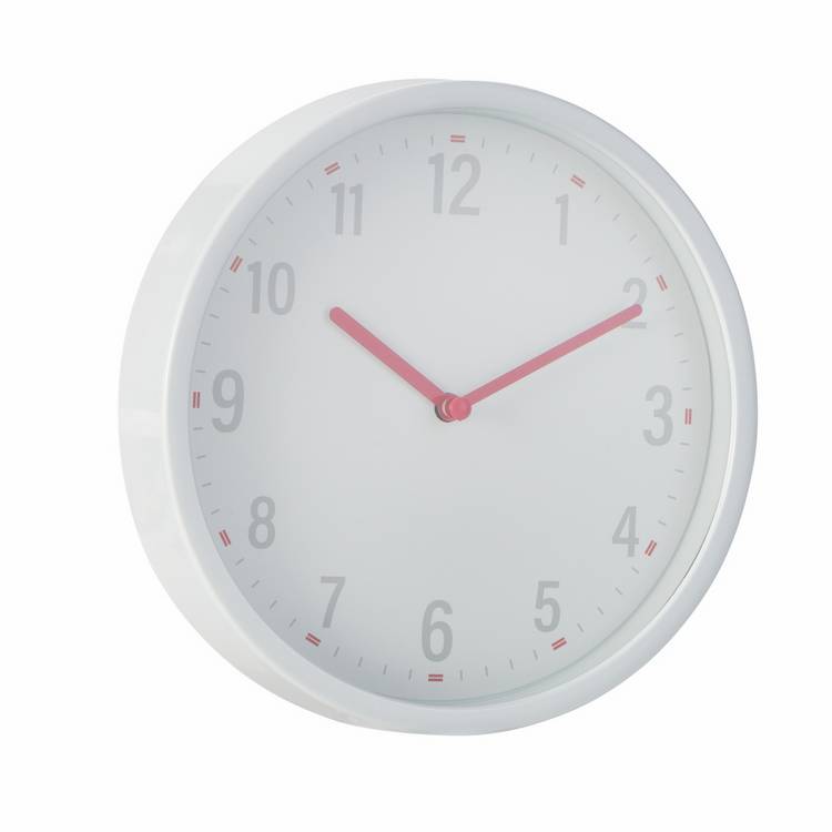 Argos Home white wall clock 20.5cm, UK version