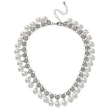 Liars & Lovers statement necklace pearl crystal 10-inch, UK version