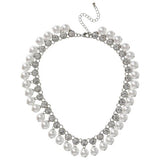 Argos Liars & Lovers Silver Tone Pearl & Crystal Statement Necklace- Buy online at McGrocer