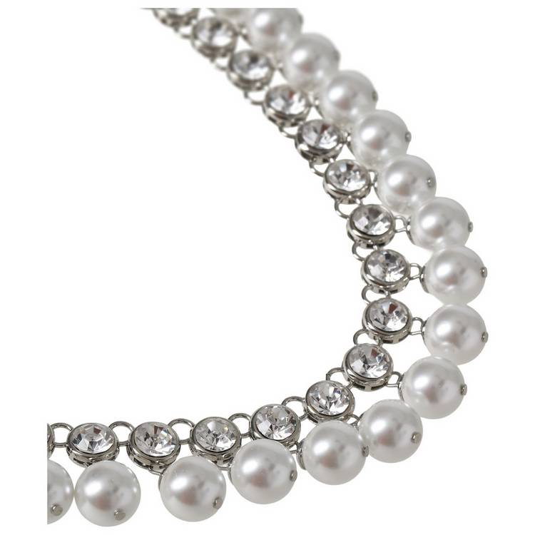 Liars & Lovers statement necklace pearl crystal 10-inch, UK version
