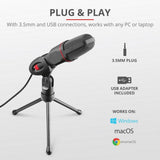 GXTrust GXT212 Mico USB microphone on tripod stand (British brand)