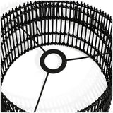 Argos Home black bamboo 2 tier lampshade 40cm - British product
