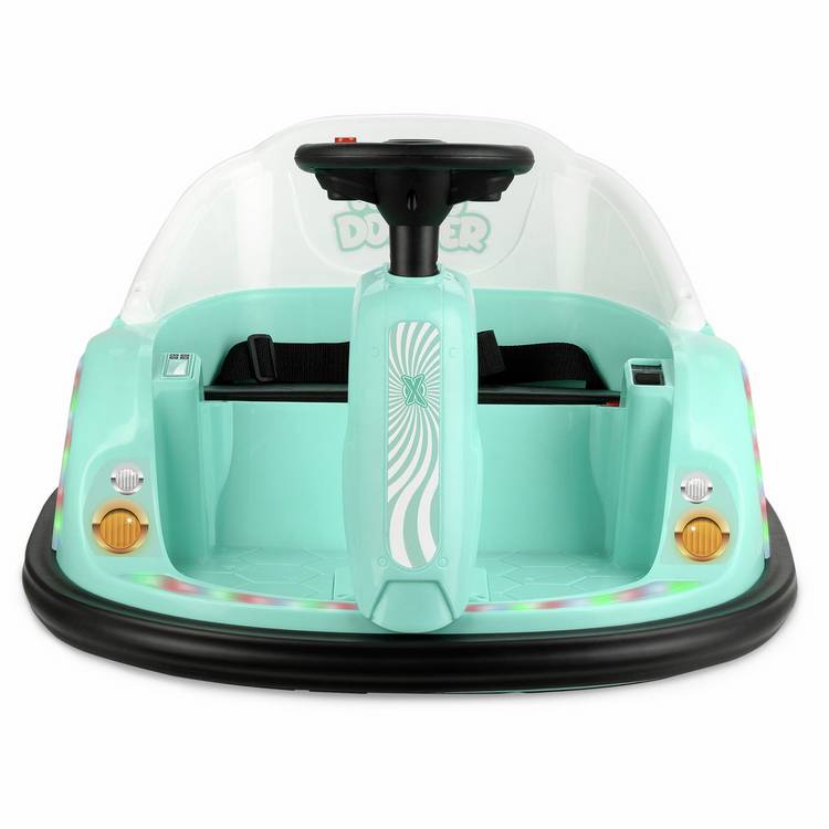 Xootz Dizzy Dodger Bumper Car Mint Green ride-on toy, imported from the UK