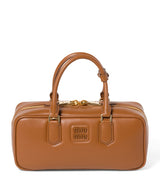 Harrods Miu Miu Leather Arcadie Top-Handle Bag- Buy online at McGrocer