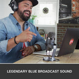 Blue Yeti Nano grey USB microphone (British brand)