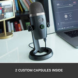 Blue Yeti Nano grey USB microphone (British brand)