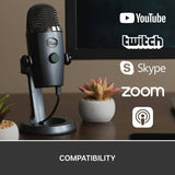 Blue Yeti Nano grey USB microphone (British brand)