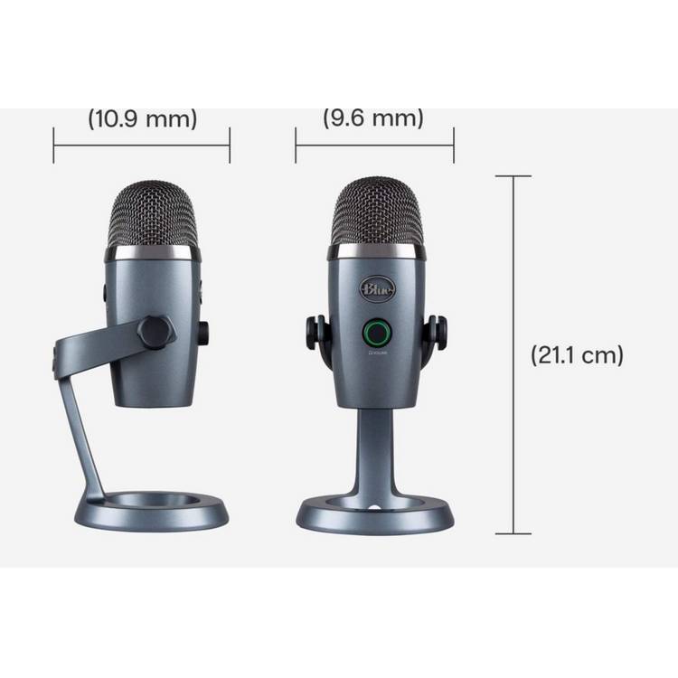Blue Yeti Nano grey USB microphone (British brand)