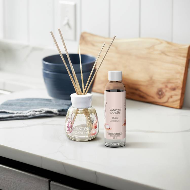Yankee Candle Pink Sands reed diffuser refill 200ml, UK version