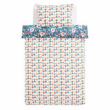 Habitat toddler bedding set strawberry floral blue 150x120cm, imported from the UK