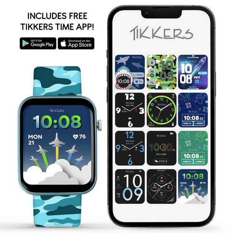 Tikkers Series 13 kids smart watch blue, UK version