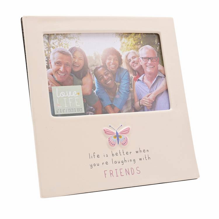 Widdop ceramic photo frame Love Life 4x6 - British product