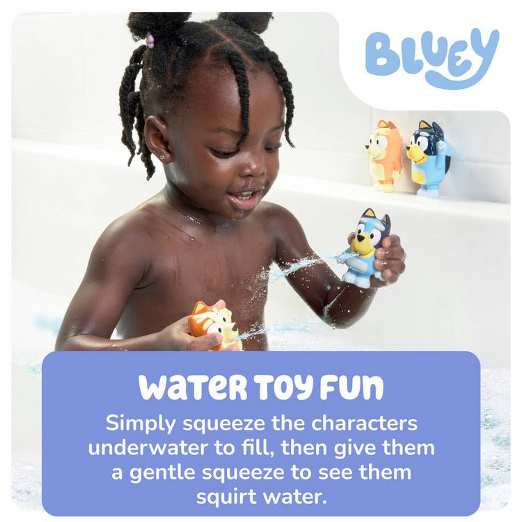 Bluey Family Bath Squirters 4-pack - British product