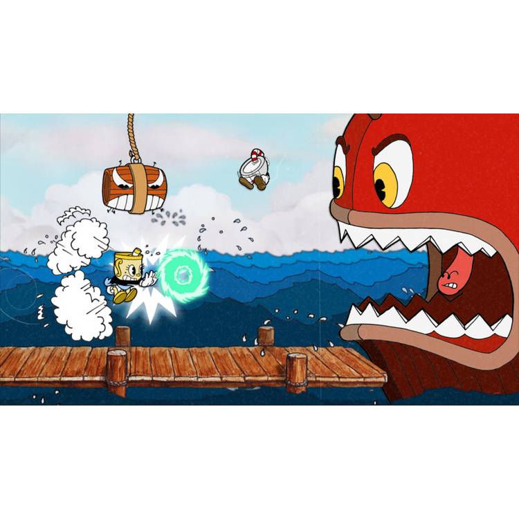 Nintendo Switch game Cuphead with Delicious Last Course expansion, UK version