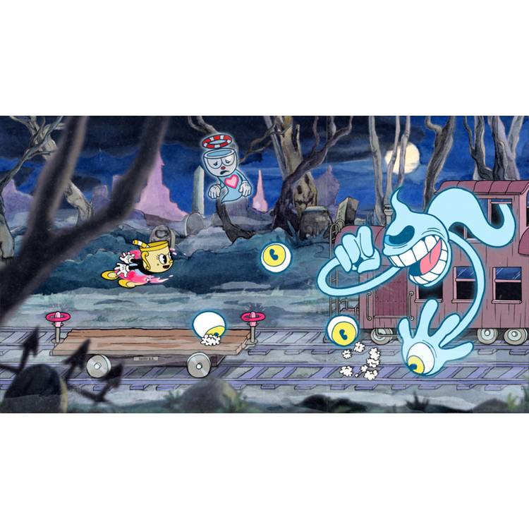 Nintendo Switch game Cuphead with Delicious Last Course expansion, UK version