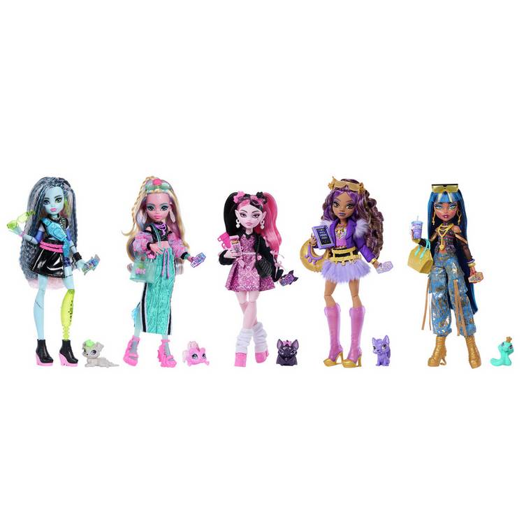 Monster High Draculaura fashion doll with accessories, UK version