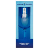 Bombay Sapphire gin gift set with balloon glass - British product