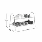 Argos Home Boutique shoe rack black 2 shelf, UK version