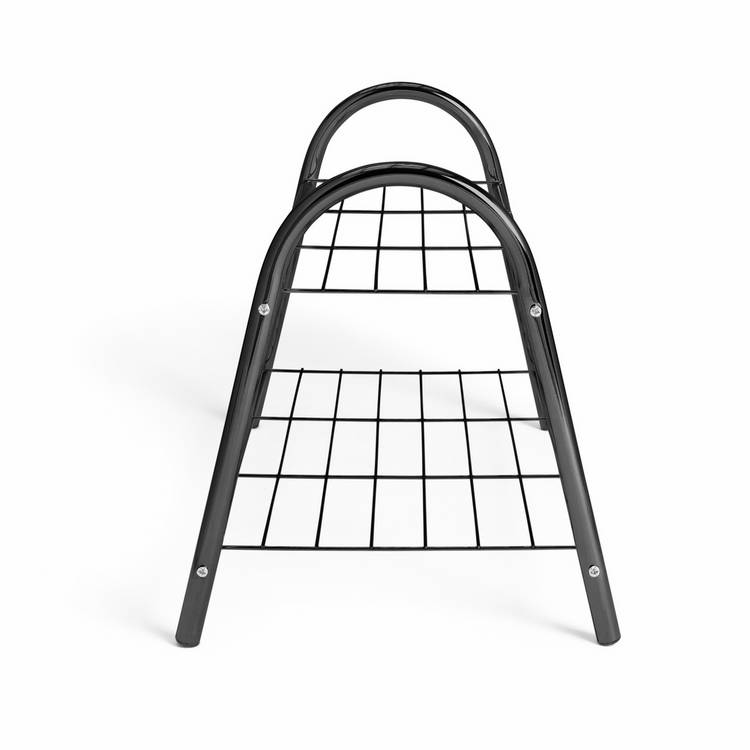 Argos Home Boutique shoe rack black 2 shelf, UK version