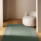 Argos Habitat Simple Border Green Wool Cut Pile Rug - 120x170cm- Buy online at McGrocer