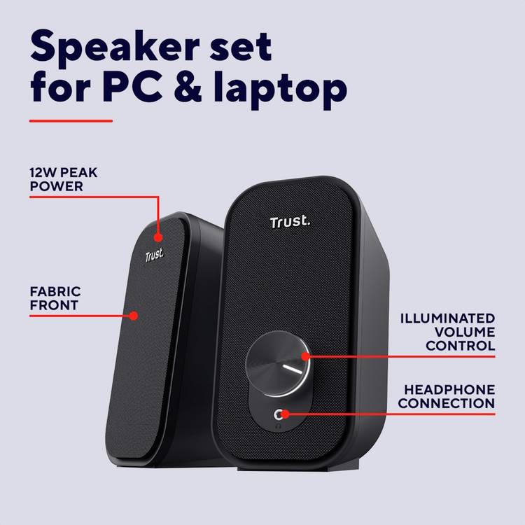 Trust Ador 2.0 speaker set black (British brand)
