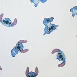 Disney Stitch fitted sheet for toddler beds, UK version