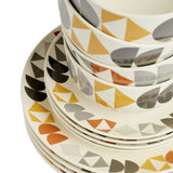 Argos Home Geo stoneware dinner set 12 piece, imported from the UK
