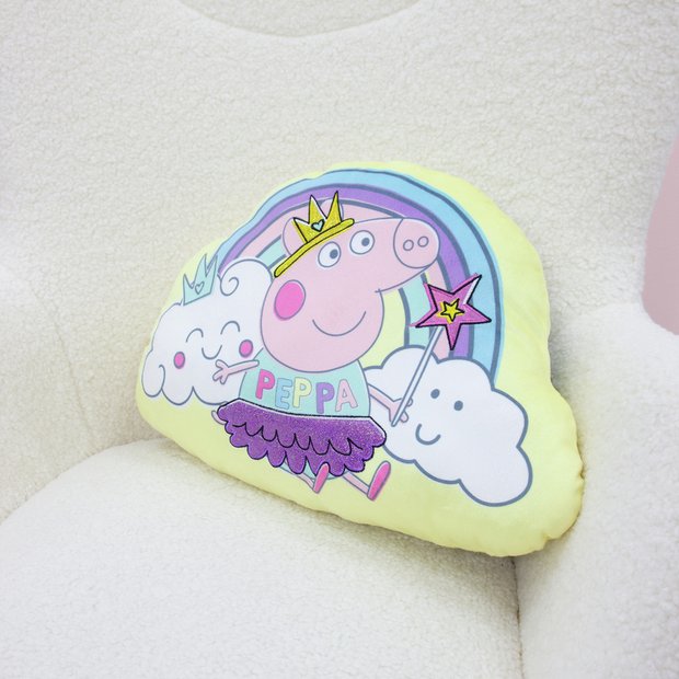 Peppa Pig kids cushion yellow 40x30cm, imported from the UK
