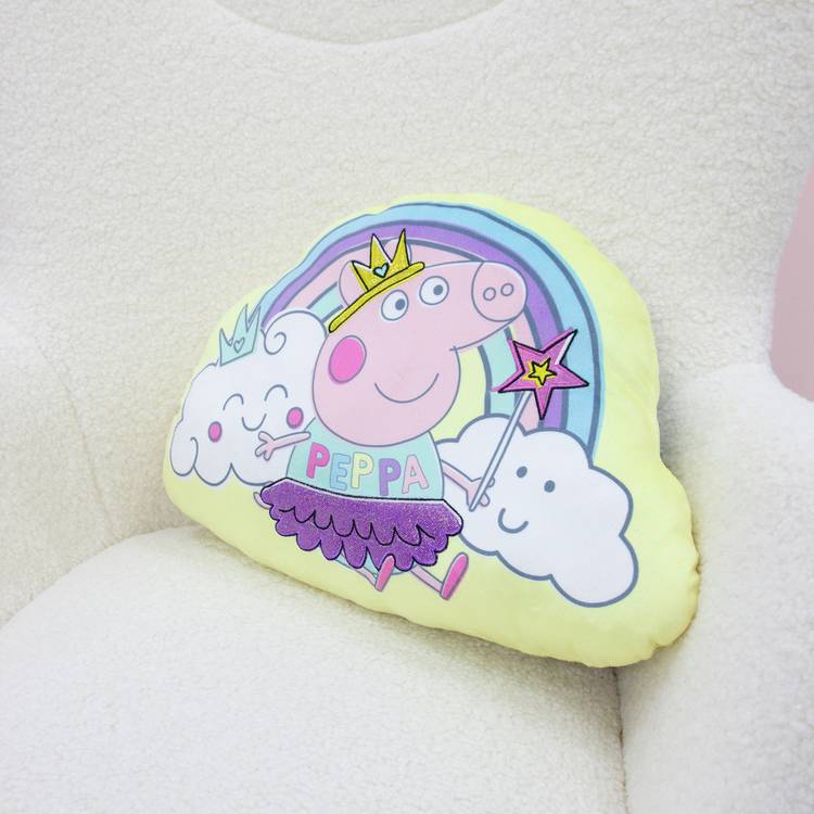 Peppa Pig kids cushion yellow 40x30cm, imported from the UK