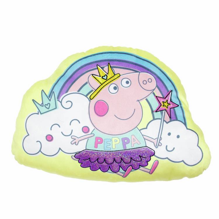 Peppa Pig kids cushion yellow 40x30cm, imported from the UK