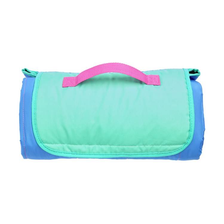 Argos Home outdoor picnic rug blue 135x135 cm, UK version