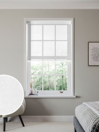 Next Surfry White Sheer Printed Roller Blind- Buy online at McGrocer