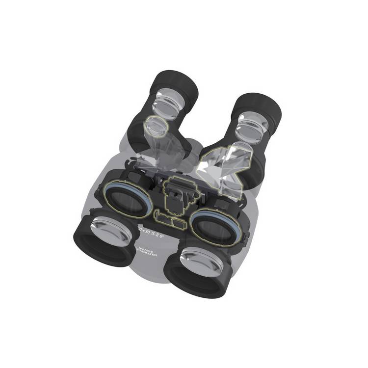 Canon 10x30 IS II binoculars with case (British brand)