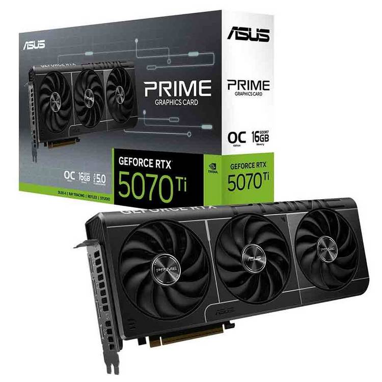 ASUS PRIME GeForce RTX 5070 Ti OC 16GB graphics card - British product