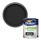 Argos Dulux Quick Dry Eggshell Black Paint for Wood & Metal - 750ml- Buy online at McGrocer
