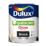 Dulux gloss paint Black 750ml, UK version