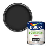 Argos Dulux Quick Dry Gloss Paint Black 750ml- Buy online at McGrocer