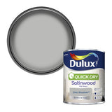 Argos Dulux Quick Dry Satinwood Paint Chic Shadow - 750ml- Buy online at McGrocer