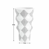 Habitat Harlequin blue ceramic flared vase, imported from the UK