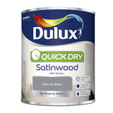 Argos Dulux Quick Dry Satinwood Paint Natural Slate 750ml- Buy online at McGrocer