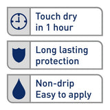 Dulux Quick Dry Satinwood Paint Natural Slate 750ml, imported from the UK