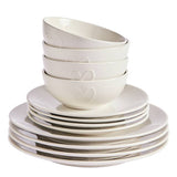 Argos Home embossed heart dinner set 12, imported from the UK