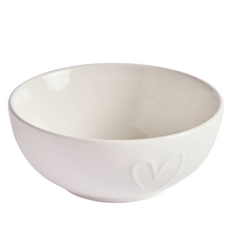 Argos Home embossed heart dinner set 12, imported from the UK