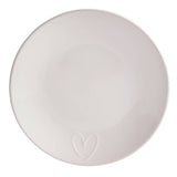 Argos Home embossed heart dinner set 12, imported from the UK