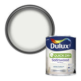 Dulux satinwood paint White Cotton 750ml, imported from the UK