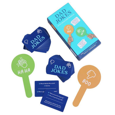 Argos Argos Home Dad Jokes and Reaction Paddles Family Joke Game 200 Jokes Box 18.5x9.3x4.8cm- Buy online at McGrocer